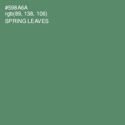 #598A6A - Spring Leaves Color Image